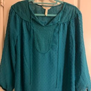Matilda Jane - Teal Semi Shear Blouse